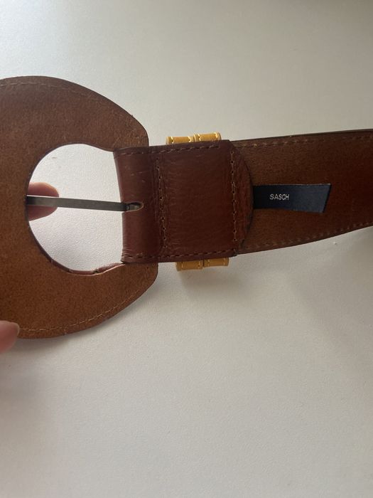 Кафяв кожен колан SASH. Размер M.