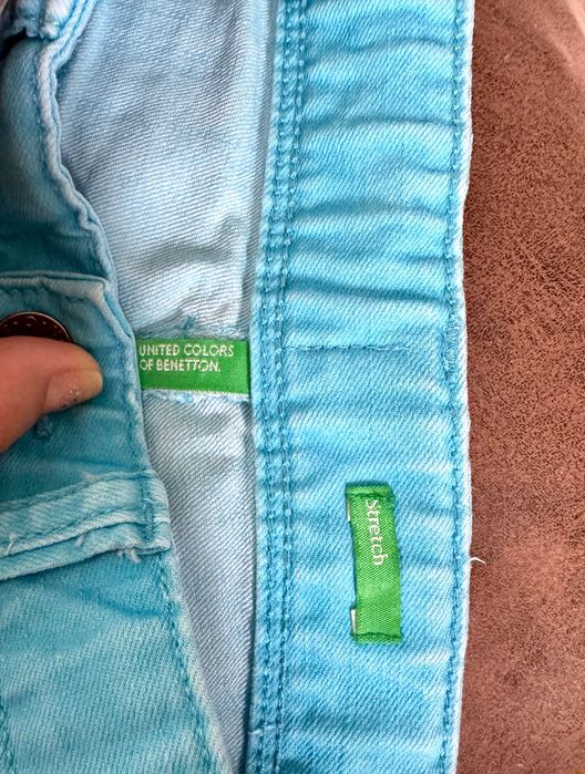 Pantaloni blugi copii - baieti 8-9 ani, United Colours of Benetton, stare impecabilă