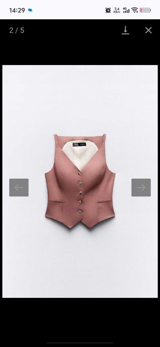 Льняной жилет Zara. Новый, с биркой.