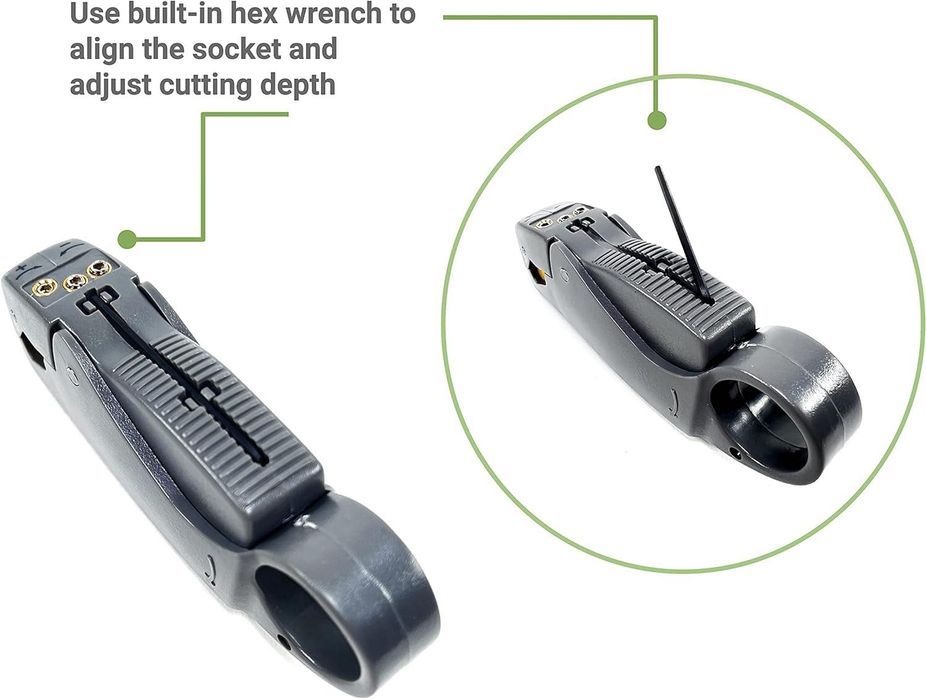 Instrument de decupare a cablului coaxial / NOU