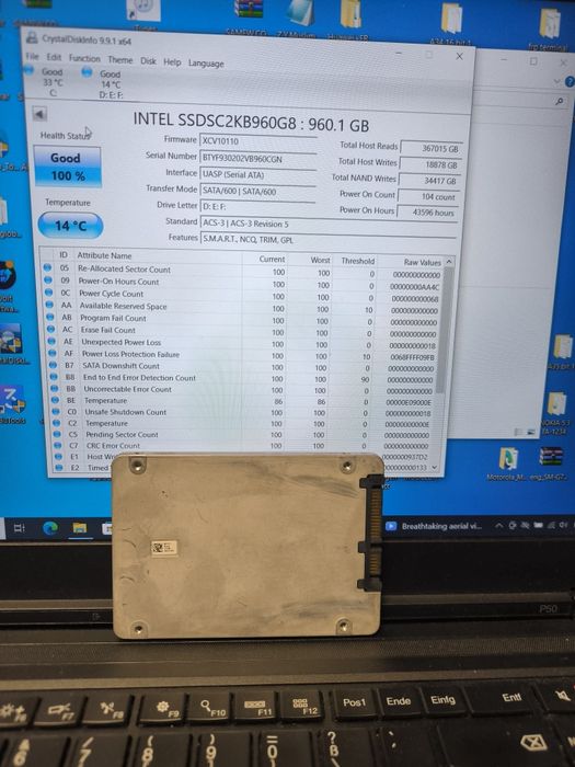 Intel SSD 1TB /960.1GB ( вечният диск)