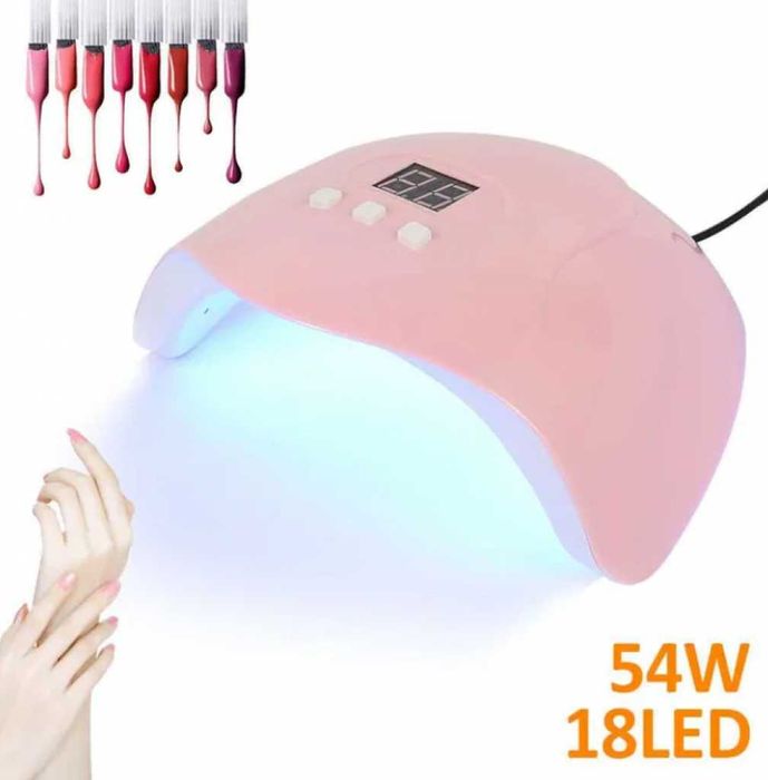 Елегантна и компактна UV LED лампа за нокти SUN5 с висока мощност-48W и 54W