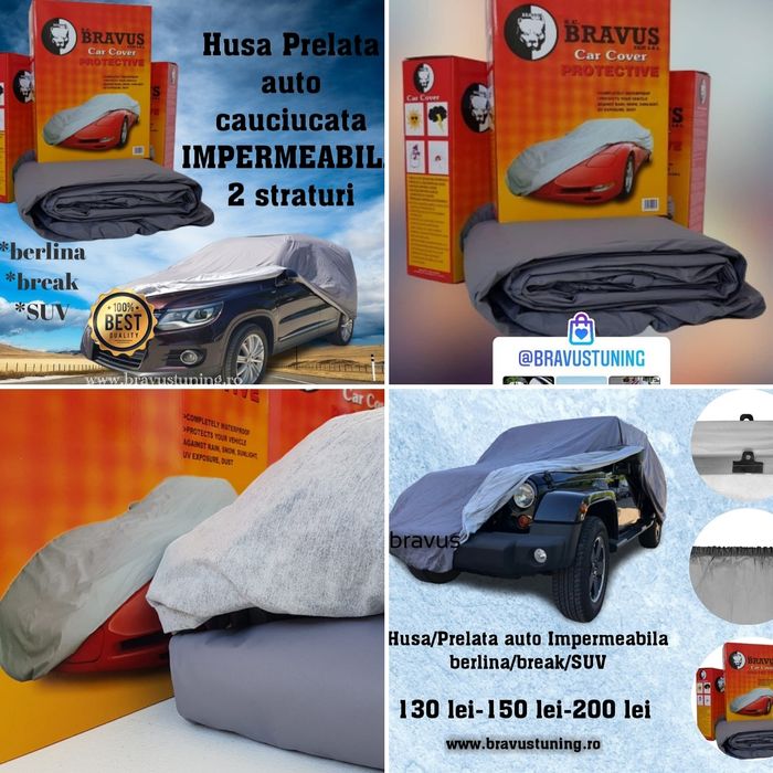 Husa Prelata auto cauciucata AUDI,BMW, Skoda,Opel,Ford Vw Seat Fiat