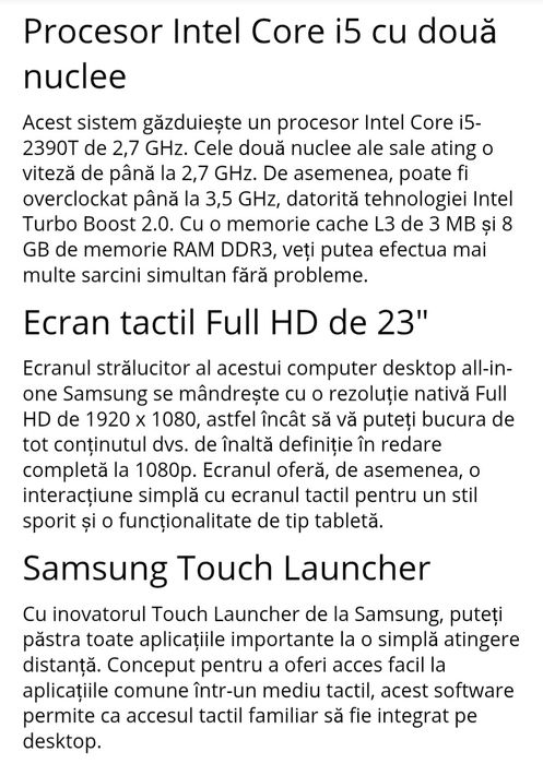 Vand /Schimb calculator i5 Samsung All în one