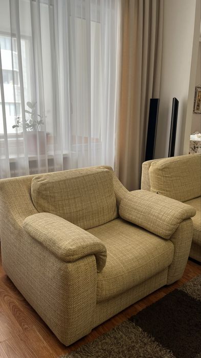 Угловой диван с креслом