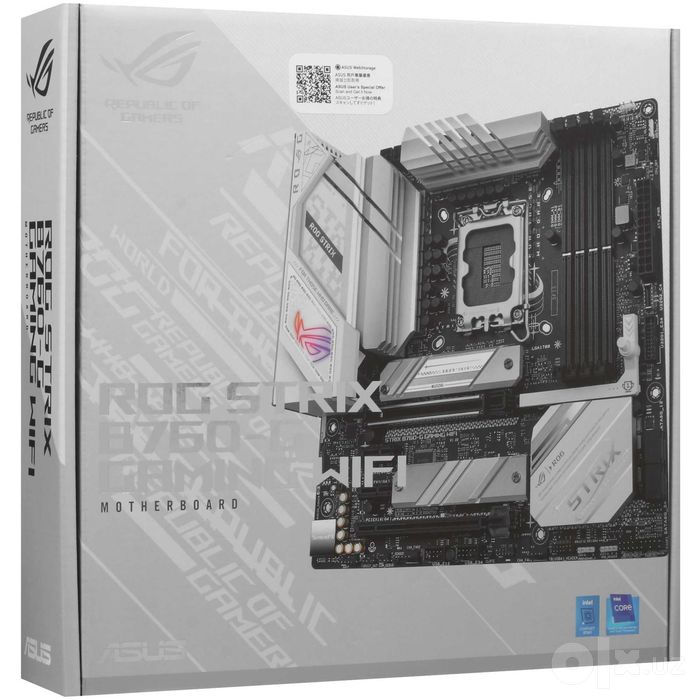 - Материнская плата MB Asus ROG Strix B760-G Gaming WiFi DDR5