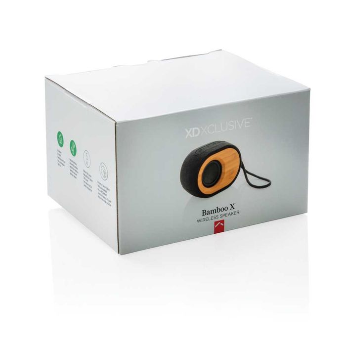 Sigilat Boxa din bambus “X speaker” ideal cadou