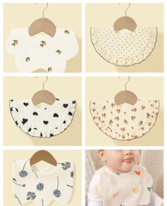 Gulerase bebe, copil, detașabile, noi, albe, mărime universala