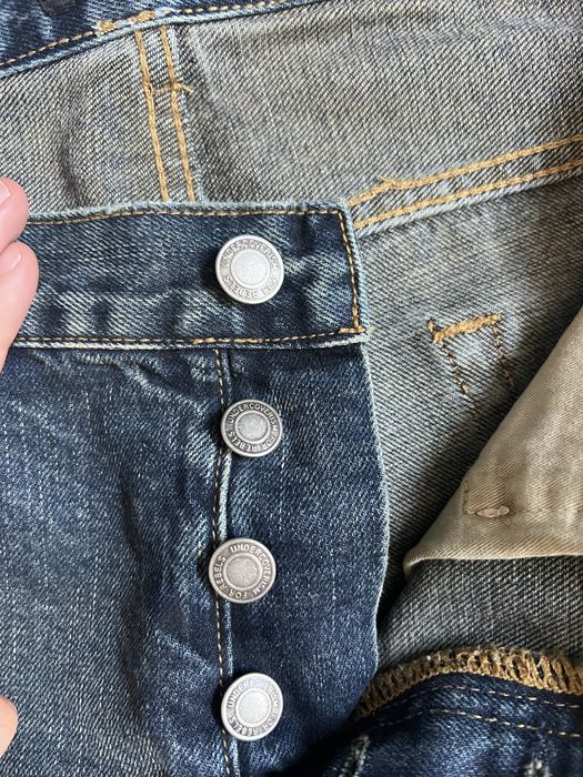 Undercover 68 silver yarn skinny jeans