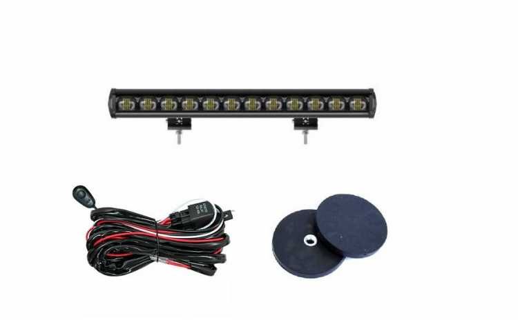 led bar mare 6d cu prinderi magnetice si kit cablaj 82 cm