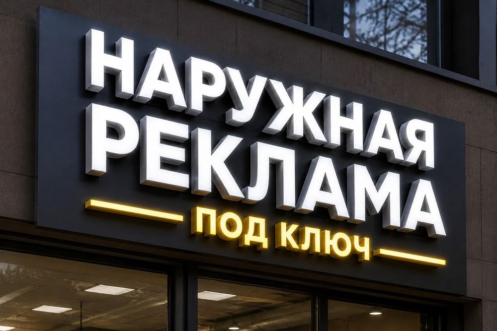 Наружная реклама под ключ