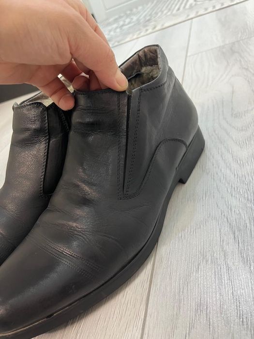 Ботинки кожанная