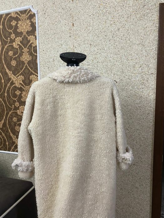 Шуба теди цвет белый