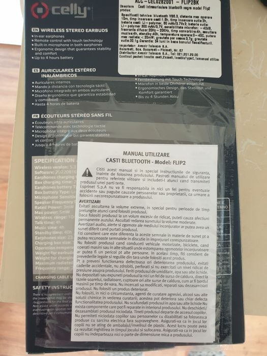 Casti Wireless Celly Flip2