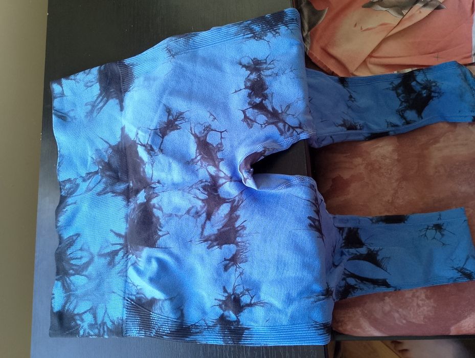 Безшевни Йога Гамаши Tie Dye с Висока Еластичност и Контрол на Корема