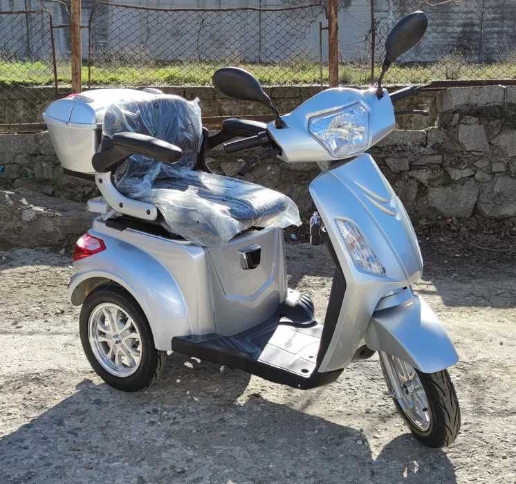 НА ИЗПЛАЩАНЕ - Електрическа триколка EcoWay Vista T408 силвер 1500W