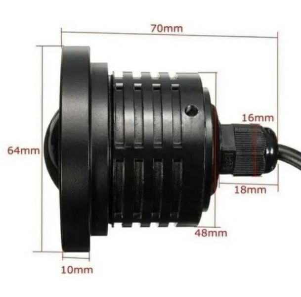 Лед халогени с ангелски очи 12V 64мм