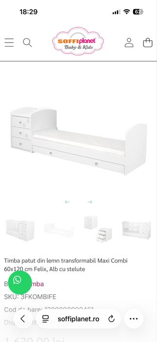 Patut bebe transformabil