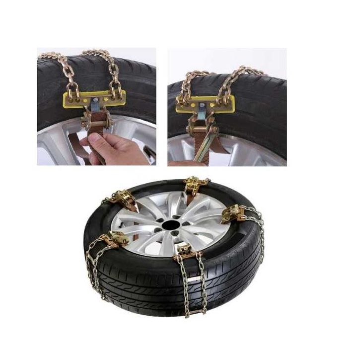 Двойни вериги за сняг за гуми, 185x265 mm, 8 броя в к-т