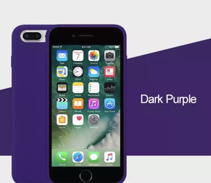 Iphone 8/7 SE 2020 Husa Din Silicon cu Interior de Catifea/Piele