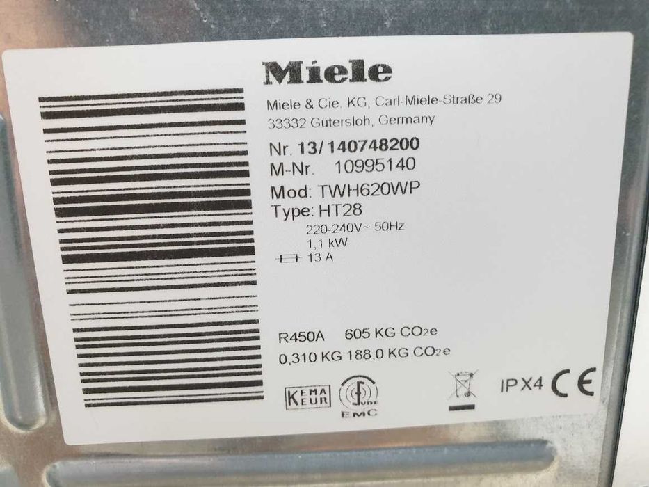 UK 9кг Miele T1 Eco XL Сушилня с термопомпа Миеле 12м Гаранция