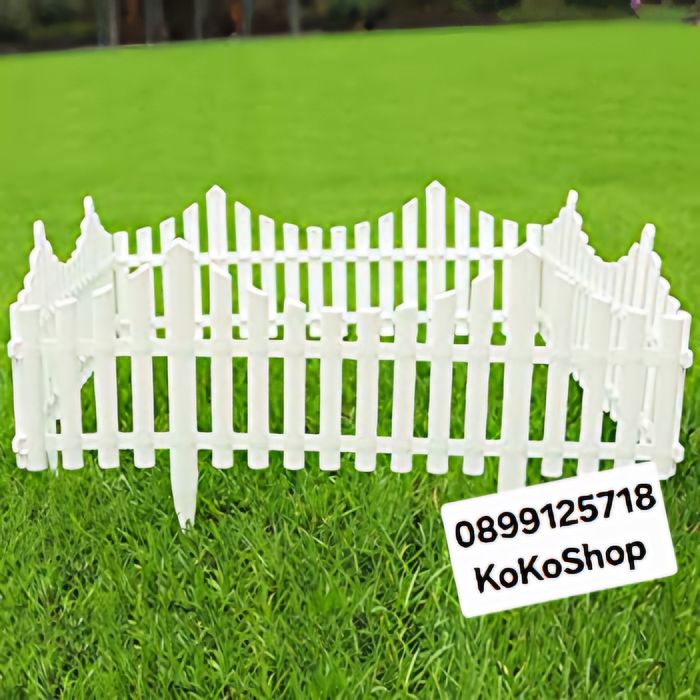 Бяла градинска ограда-240х32см./декоративна ограда
      
Бяла градин