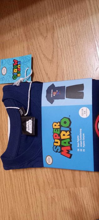 Pijama 6/8ani Minecraft/SuperMario,cu eticheta
