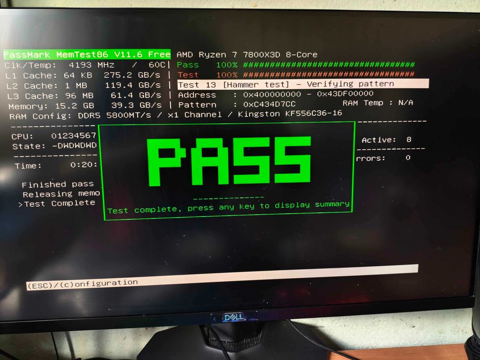 Промо Kingston DDR5 1x16GB 5600MT ARGB тествана na 5800МТ