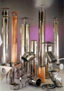 Дымоход из нержавеющей стали 0,4 - 1 мм.