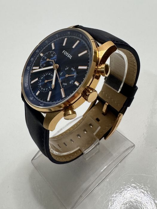 Ceas Fossil Sullivan gmt calendar. Aur roz