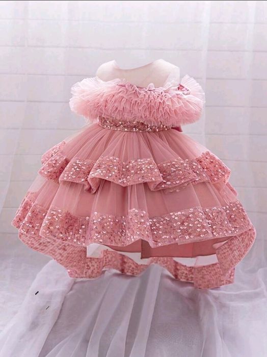 Бебешка рокля и сандали розови