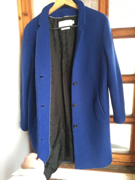 Синьо палто 100% вълна CLOSED, като ново М