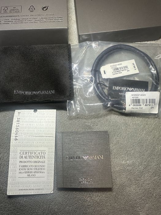 Brățară piele Emporio Armani. Originală. Nouă