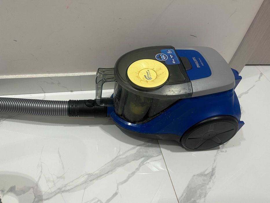 Прахосмукачка без торба Philips Series 2000 XB2123/09, 850W, капацитет за събиране 1.3L, ниво на шум 77 dB, син