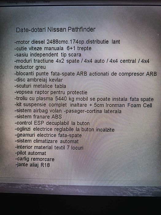 Nissan Pathfinder vanzare-schimb