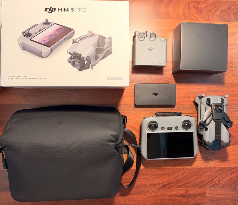 Dji mini 5 pro fly more combo в безупречно състояние