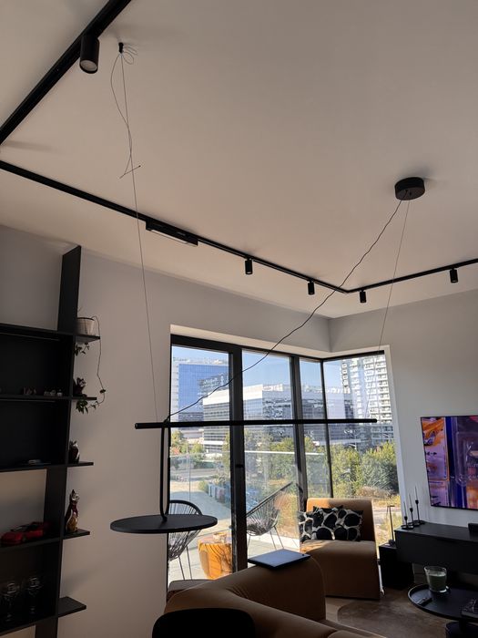 Suspensie Nova Luce Gea, negru