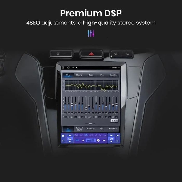 Navigatie Android 14 Ford Mondeo Tip Tesla Carplay Android Auto