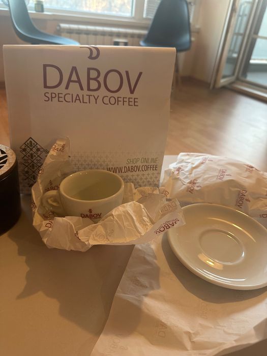 Чаша за кафе с чиния Dabov, чисто нова