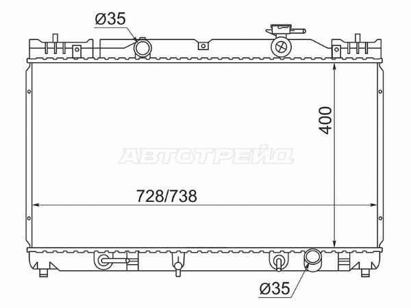 Радиатор Toyota Camry