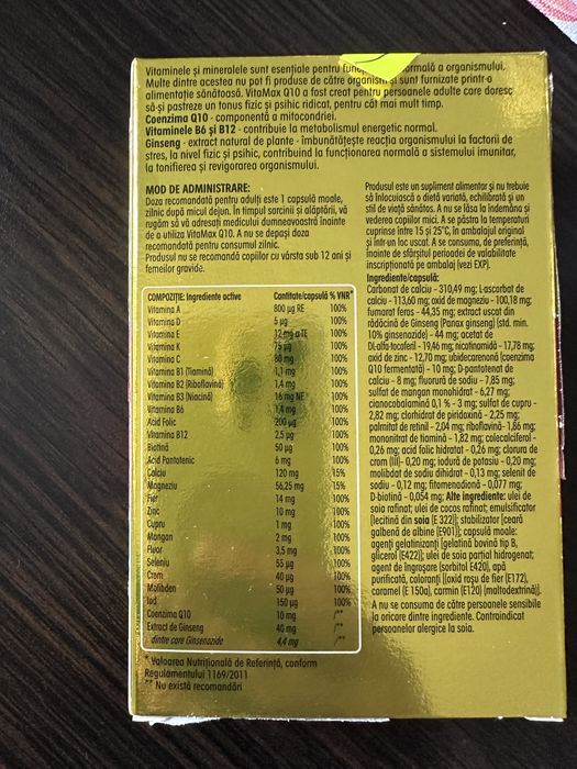 Vitamine Vitamax + Q10