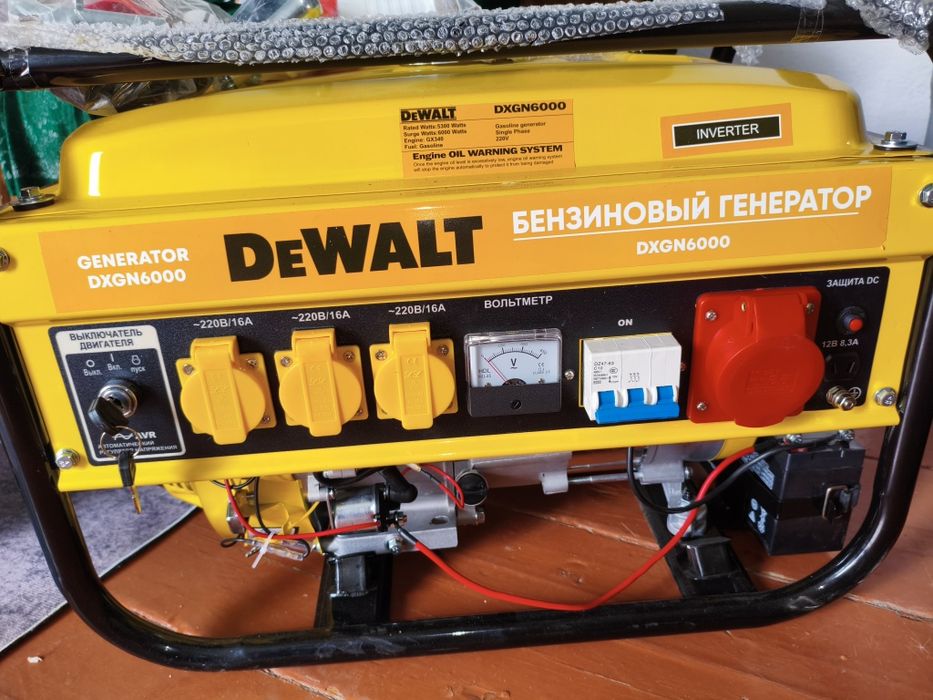 Бензиновый генератор новый, DXGN6000