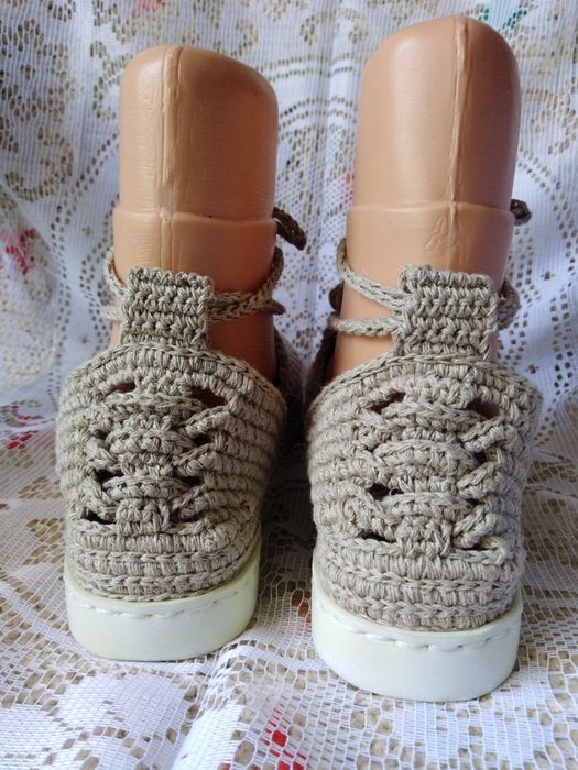 Летние эспадрильи. Ручная работа