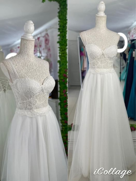 Rochie mireasa,eleganta,cu detalii care te vor face deosebita în ziua