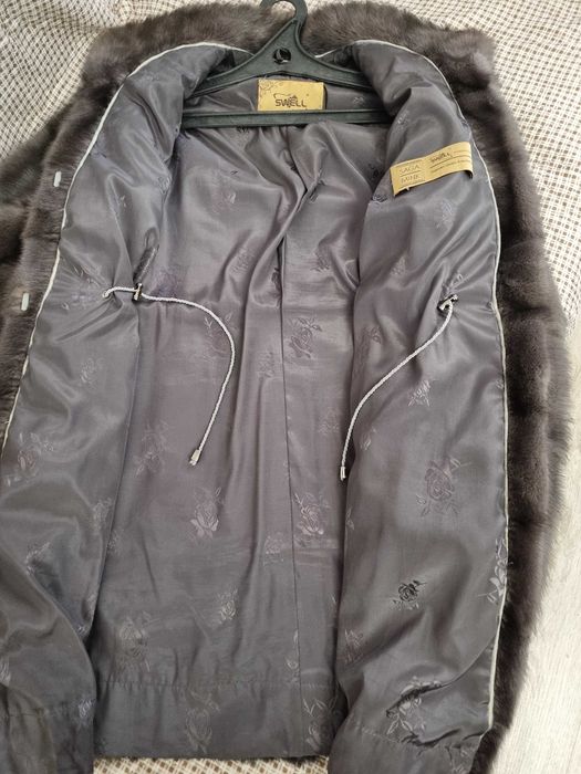 Шуба норковая, графит