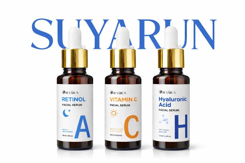Комплект серуми за лице – Retinol + Vitamin C + Hyaluronic Acid (нови)