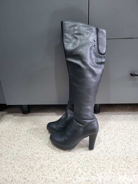 Натуралка зимние ботфорты