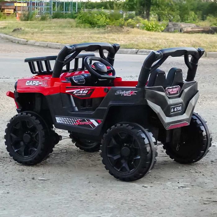 OFERTA Masinuta electrica 4x4, CAPE-X, 100W,12V, scaun tapitat NOUA