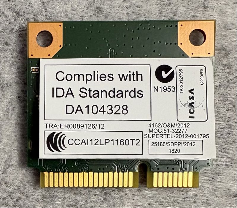 Placă Wi-Fi + Bluetooth 4.0 Laptop Qualcomm Atheros QCWB335