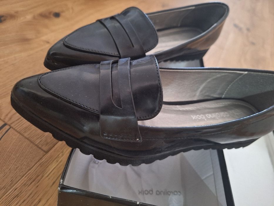 Pantofi Loafers negri 37